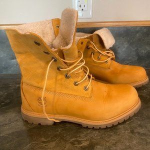 WOMEN'S WATERPROOF FLEECE FOLD-DOWN BOOTS Nubuck 9